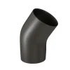 Outlet TEN Coude 45° noir mat Ø125mm lisse