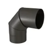 Sale TEN Coude équerre 90° noir mat Ø200mm