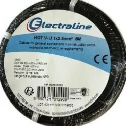 Hot ELECTRALINE Couronne Ho7 1X2.5 5M noir