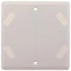 Outlet ZENITECH Couvercle carré 100x100mm avec vis blanc