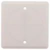 New ZENITECH Couvercle carré 85x85mm avec 2 vis blanc