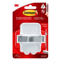 Sale 3M Crochet coinceur en plastique blanc moyen modèle