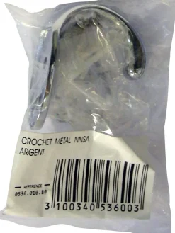Best 3M Crochet métal argenté à visser