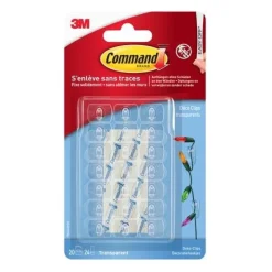 Discount 3M Crochets Déco Clips transparent Command (x20)