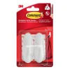 Clearance 3M 2 crochets en plastique design blanc moyen modèle