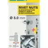 Sale RAPID Écrous à sertir M5 pour plage serrage jusqu'à 2.5 mm (x20)