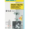 Hot RAPID Écrous à sertir M3 pour plage serrage jusqu'à 1.5 mm (x20)