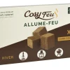 FEUDOR Cubes allume-feu bois compressé (x32)