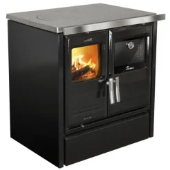 Outlet LACUNZA Cuisinière à bois Etna 5T noir