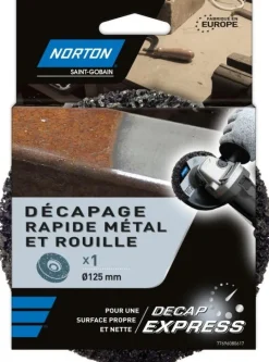 Hot NORTON Disque décap'express métal Diam125 noir