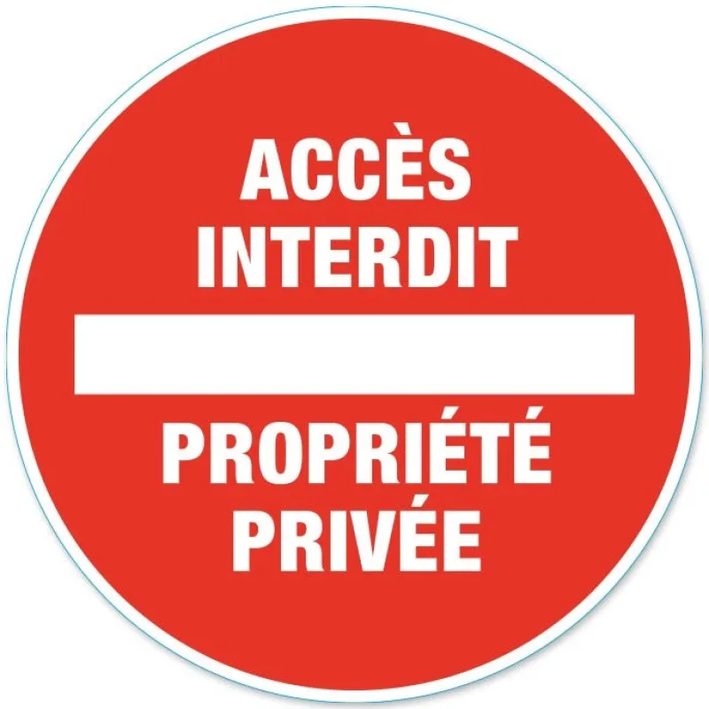 Hot CHAPUIS Disque de signalisation "Propriété privée"