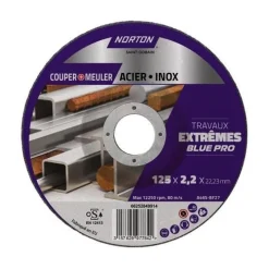 Outlet NORTON Disque de tronçonnage et d'ébarbage 125 x 2.2 x 22.23 mm