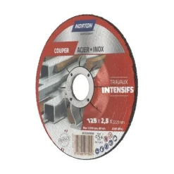 Clearance NORTON Disque de tronçonnage pour acier & inox 125 x 2.5 x 22.23 mm