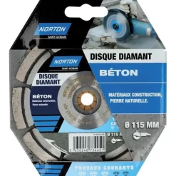 Clearance NORTON Disque diamant 115x22,2 mm spécial béton