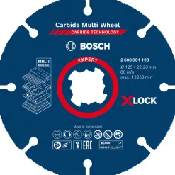 BOSCH PROFESSIONAL Disque meuleuse Carbure Multi X-LOCK EXPERT 125mm