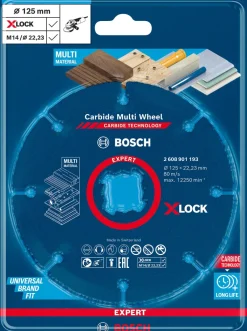 BOSCH PROFESSIONAL Disque meuleuse Carbure Multi X-LOCK EXPERT 125mm