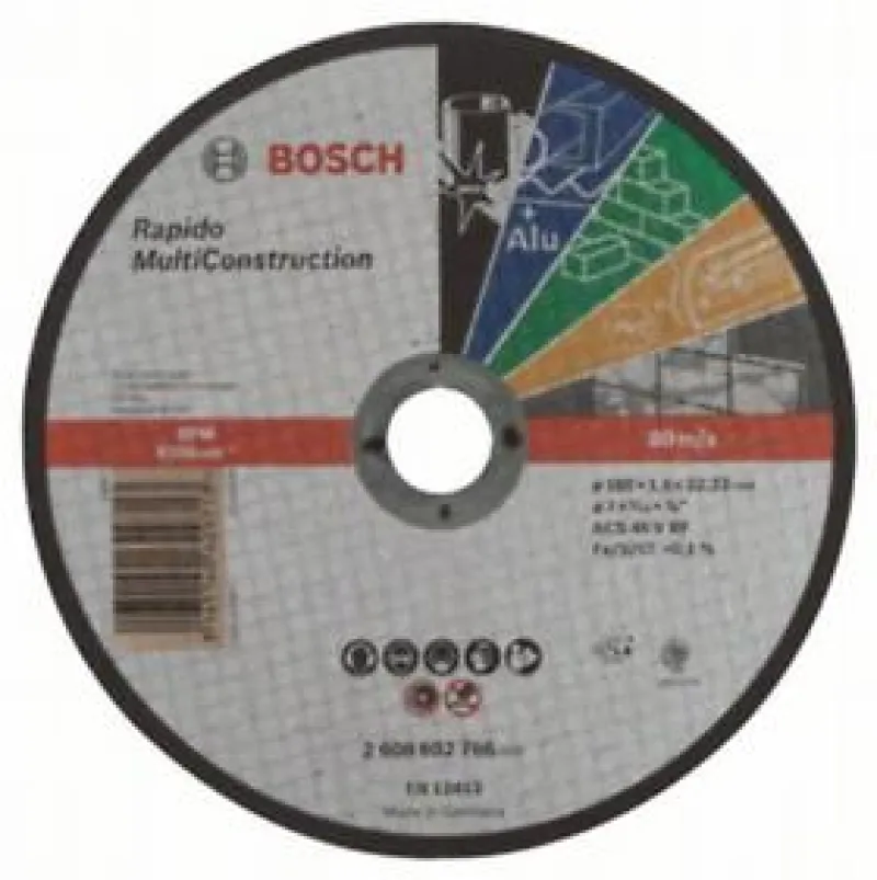 Clearance BOSCH PROFESSIONAL Disque à tronçonner aggloméré Pro Multi construction Ø180mm