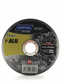 Hot NORTON Disque à tronçonner aluminium 125x1,6