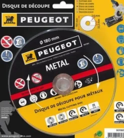 Discount PEUGEOT OUTILLAGE Disque à tronçonner Ø 180 mm - Métal