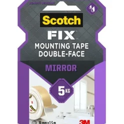 Discount SCOTCH Double face pour miroir Blanc 1,5m x 19mm
