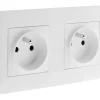 New ZENITECH Double prise 2 pôles + terre artezo pré-câblée
