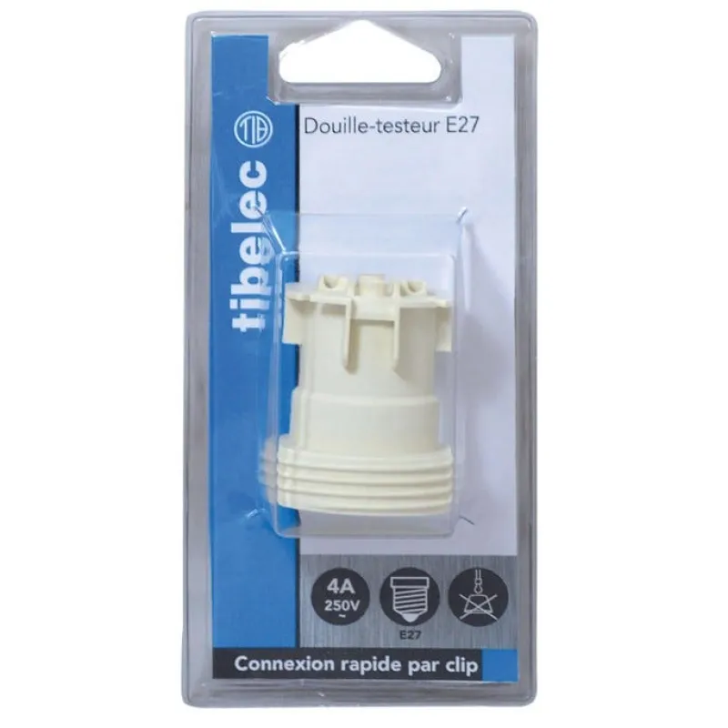 Discount TIBELEC Douille de chantier E27 à connexion rapide