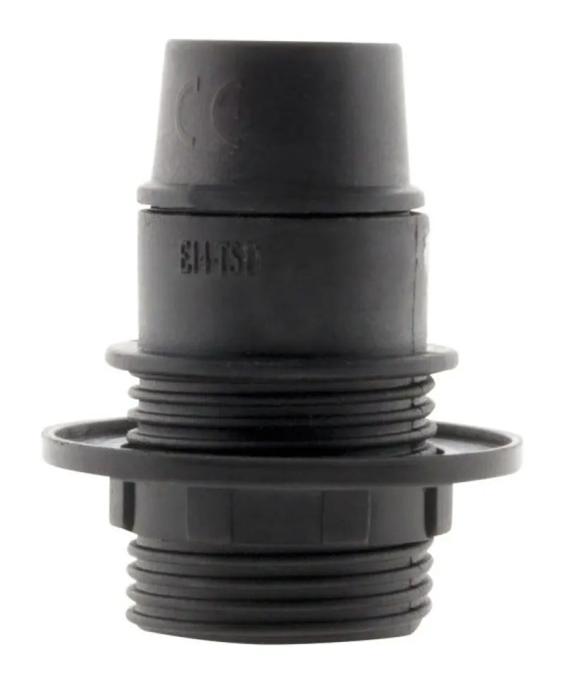 ZENITECH Douille E14 nylon bague simple noir