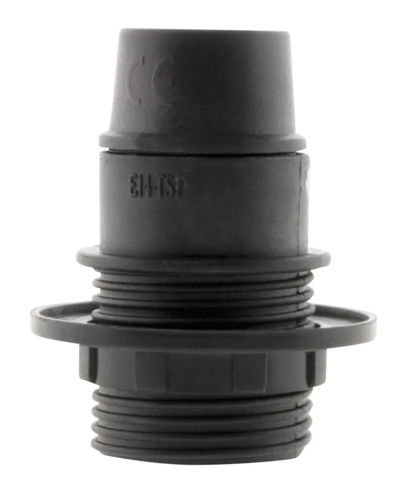 ZENITECH Douille E14 nylon bague simple noir