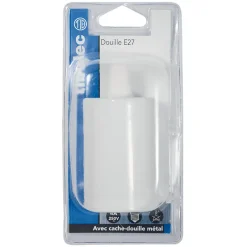 Best TIBELEC Douille métal E27 blanche