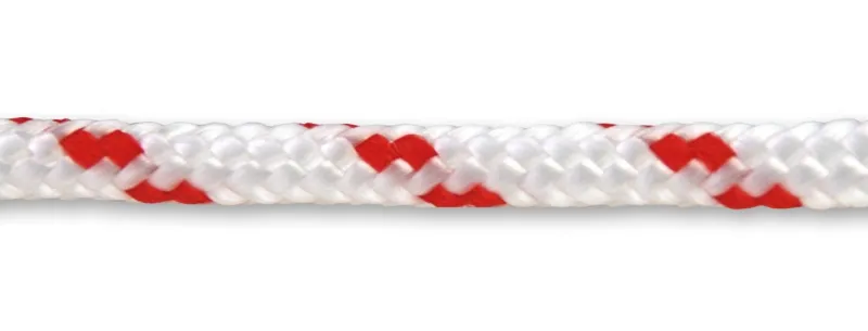 Online CHAPUIS Drisse synthétique Ø6mm blanc/rouge - Vendu au mètre
