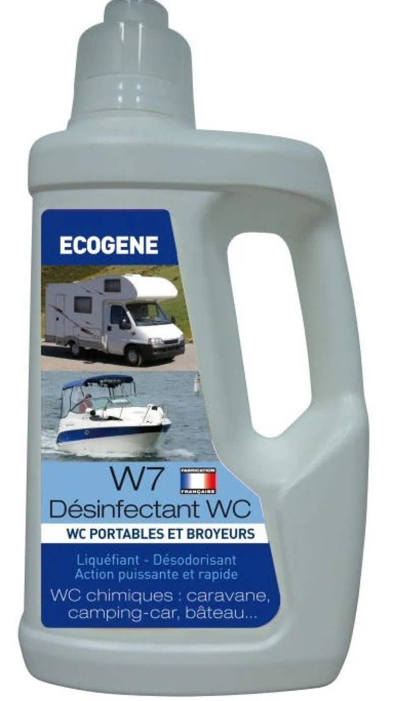 New ECOGENE Désinfectant WC portables et broyeurs W7 bouteille 1 L