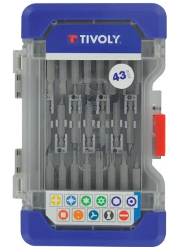Clearance TIVOLY Embouts vissage longs L50mm 43 pièces