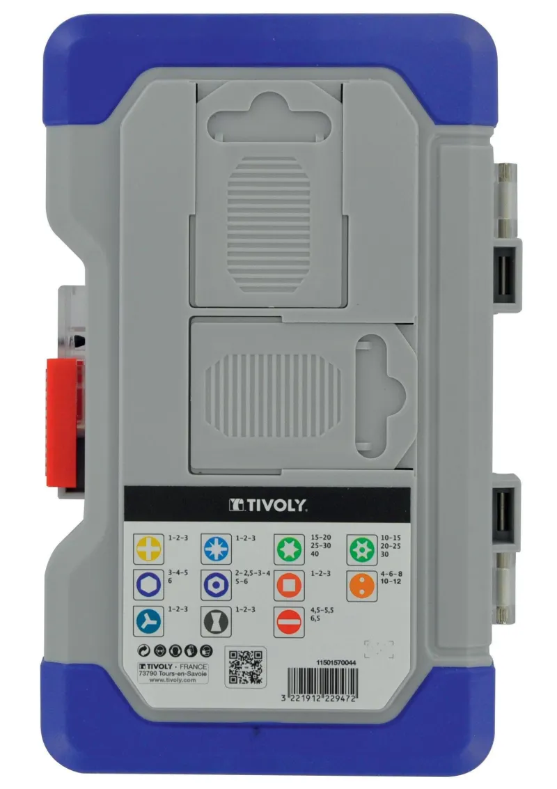 Clearance TIVOLY Embouts vissage longs L50mm 43 pièces