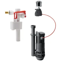 Outlet WIRQUIN Ensemble mécanisme de WC à câble double chasse