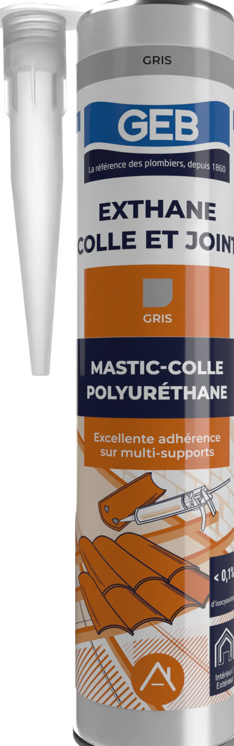 New GEB Exthane colle joint 300 ml gris