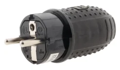 ZENITECH Fiche caoutchouc mâle 16A IP44