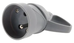 Online ZENITECH Fiche femelle 16A anneau gris sécu NF
