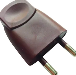 Discount DISMO Fiche mâle - 6A - 2 pôles marron