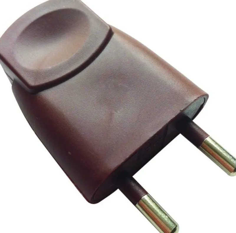 Discount DISMO Fiche mâle - 6A - 2 pôles marron
