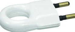 Hot LEGRAND Fiche 2 pôles 6A anneau plastique blanc