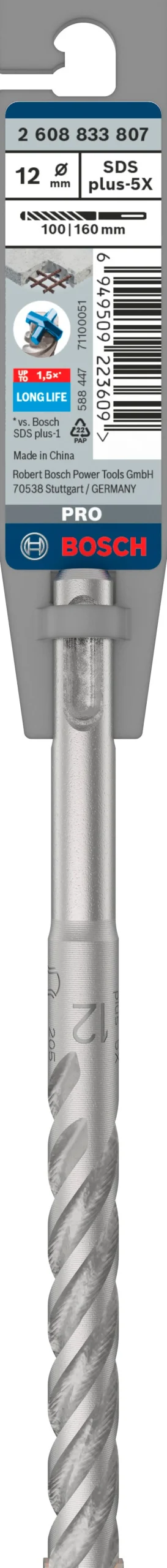 Outlet BOSCH PROFESSIONAL Foret béton PRO SDS plus-5X, 12 x 100 x 160 mm BOSCH PRO