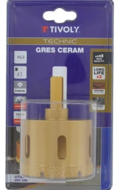 Best TIVOLY Foret diamant à sec Ø68mm-spécial grès cérame