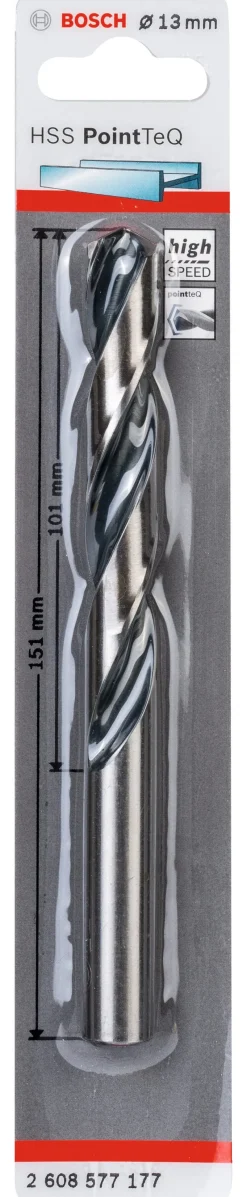 Clearance BOSCH Foret hélicoïdal HSS PointTeQ 13,0 mm