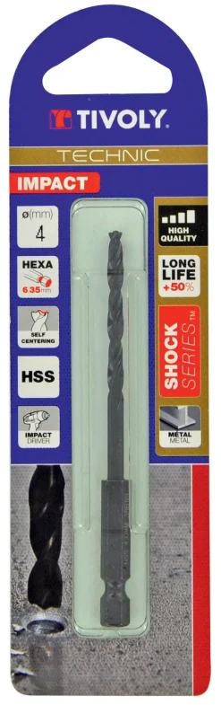 Best TIVOLY Foret à métaux taillé meulé Shock Série HSS Ø5mm