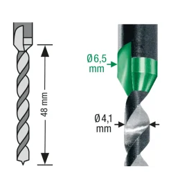 New SPAX Foret étagé Drill 2 Step Ø4,1 mm et 6,5 mm (x1)