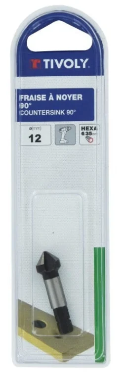 TIVOLY Fraise pour logement tête de vis Ø12mm