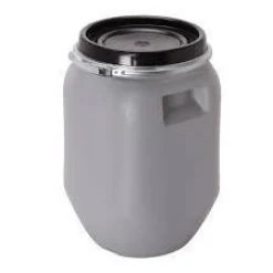 New Fût à ouverture totale avec cerclage 25L gris