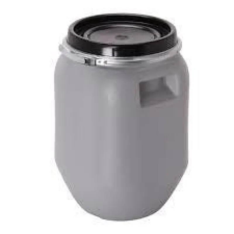 New Fût à ouverture totale avec cerclage 25L gris