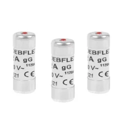 Clearance DEBFLEX Fusibles avec voyant 10,3x25,8mm 16A 250V