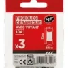 Sale 3 fusibles 8,5x 23 10A avec voyant NF